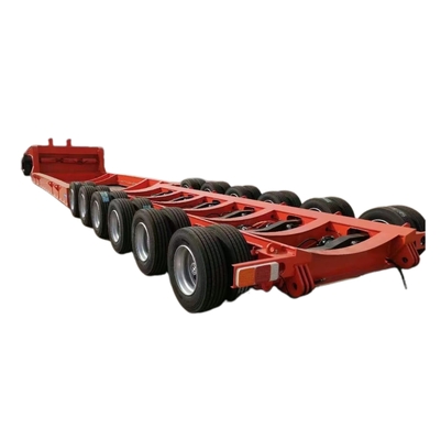 ICMC 3-Axis 60 T 80 120 Ton Lowbed Semi Trailer dengan Standar 28Ton Landing Gear