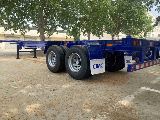 CIMC Biaya Efektif Kerangka Baja 3 Poros 28 Ton Pengangkutan Kargo Semi-Trailer