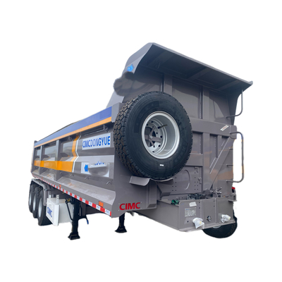 CIMC Pabrik 3 poros truk kargo Cina trailer dump semi trailer dump truck