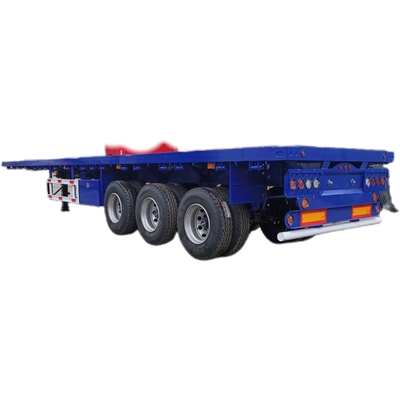 Perbaikan CIMC Truck 3-Axis Flatbed Semi-Trailer dengan Pengecoran Maksimal 20001-25000 kg