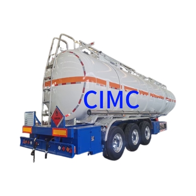 Truck Trailer Solution CIMC Tanker Minyak Tiga Poros Truk untuk Transportasi Aman 30000 kg
