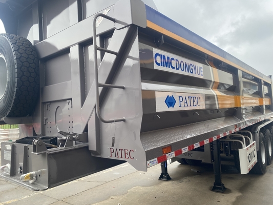 CIMC Brand baru bekas tambang tempat sampah 3 axle truk Heavy-Duty kargo truk transportasi