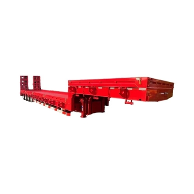 CIMC Desain Terbaru Low Panel Flatbed Trailer dengan Suspensi Udara 12950x3000x1650mm