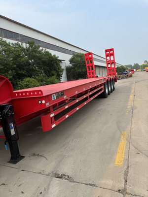 CIMC Truck Trailer 4 Axles Heavy Duty Lowboy Semi Trailer Lowbed Semi Trailer