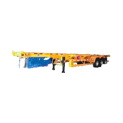 CIMC 3-Axle 50T Kargo Semi-Trailer untuk Kontainer Transportasi Suspensi Mekanis atau Udara