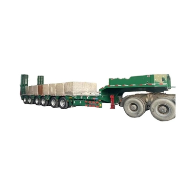 Maksimum muatan 100 Ton CiMC 6 sumbu 60 T 80 120 ton lowbed semi trailer dengan standar 28Ton Landing Gear