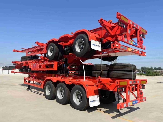 CIMC 3 poros 20FT 40ft Container Skeleton Trailer Semi Trailer