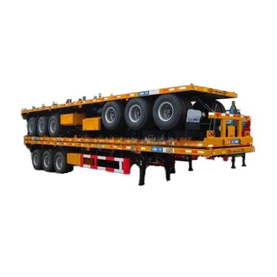 Heavy-Duty Fatbed Semi-Trailer untuk dijual di Afrika: Dirancang untuk transportasi beban besar yang stabil dan efisien