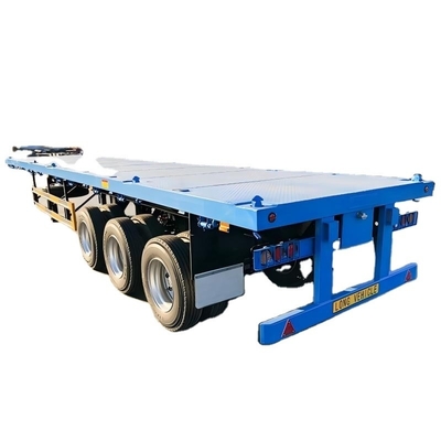 CIMC 3 poros atau kustomisasi dengan 3mm 4mm Grain Plate Platform 20ft 40ft Container Semua jenis Kargo Flatbed Truck Semi Trailer