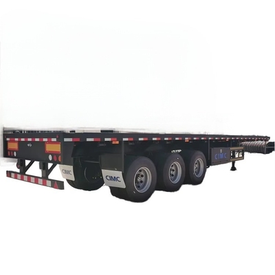 CIMC murah 2/3/4 poros 45 atau 50 sampai 80 ton kualitas tinggi baja standar nasional dan inovasi struktural flatbed Semi trailer