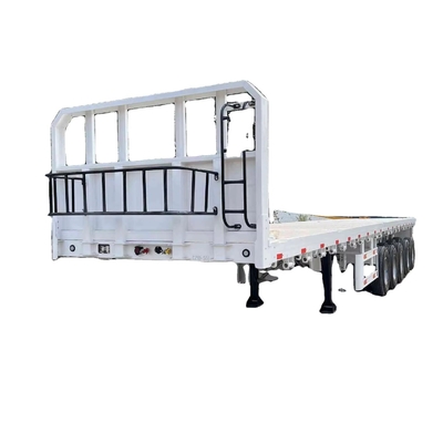 CIMC China Produsen 5 sumbu flatbed semi-trailer Kualitas tinggi Diskon flatbed semi-trailer