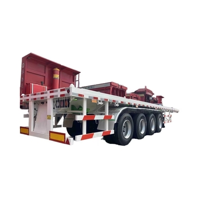 CIMC Desain Baru Kualitas Tinggi 4 Axles Flatbed Semi-Trailer