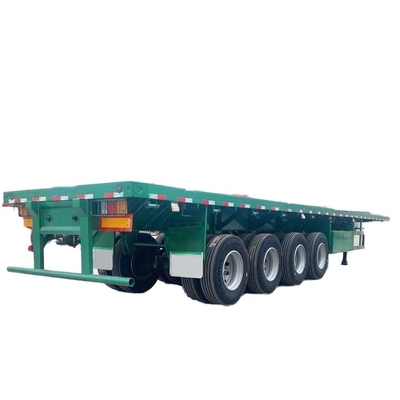 Jual Panas Baru 4-Axis Flatbed Semi-Trailer CINC Container Semi-Trailer Truk China Produsen Penjualan Langsung Bahan Baja