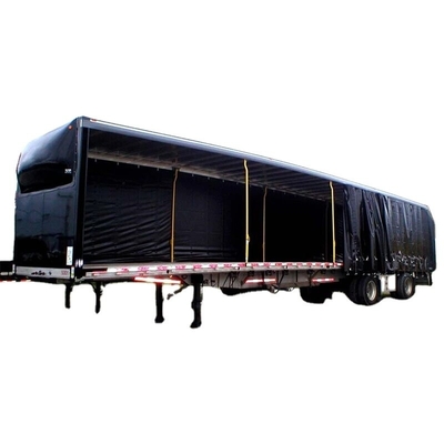 2 atau 3 poros kapasitas besar kekuatan yang kuat pilihan yang hemat biaya untuk mengangkut barang Tirai sisi Tarpaulin Kargo Truk Trailer