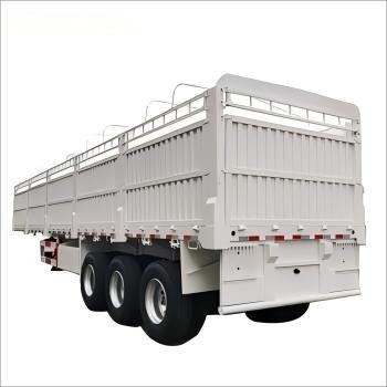 CIMC High Quality Factory Direct 3-eksel Desain besar pagar kargo trailer