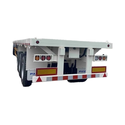 CIMC Baru 3-Axis Flatbed Skeleton Semi-Trailer Steel Container Truck dengan Wabco Brake System