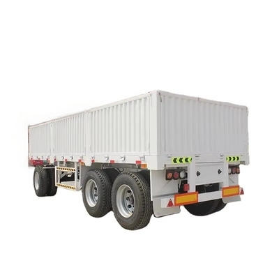 CIMC 40FT 2 Axles 7.5T tara berat 12,4*2,48m muatan 40T merek JOST Dua kecepatan manual operasi landasan pacu pagar Semi trailer
