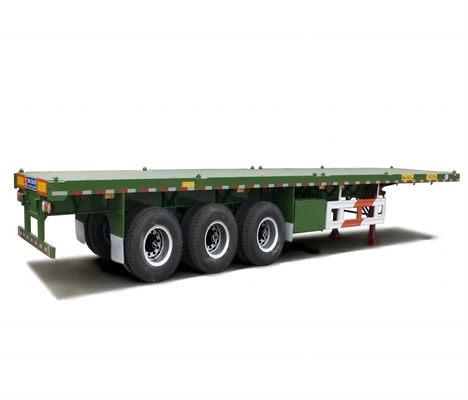 Harga pabrik 3 sumbu kontainer flatbed semi trailer sasis 3 sumbu flatbed trailer 40 ft kontainer flatbed semi trailer Untuk dijual
