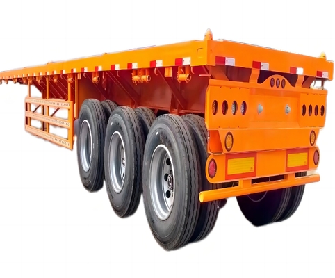 Cina CIMC profesional pabrik penjualan tugas berat dengan 2/3/4 poros truk low loader low bed flatbed semi trailer