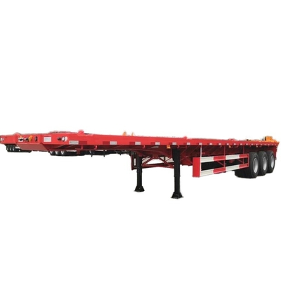 Kontainer Pengangkutan 4 Poros Berkualitas Tinggi Semi Trailer dengan Twistlocks Nice Utilitas Truk Baja Trailer