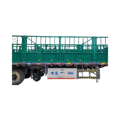 CIMC Kualitas tinggi 3 sumbu pagar-jenis kargo Semi-Trailer Kargo baja kekuatan tinggi Trailer