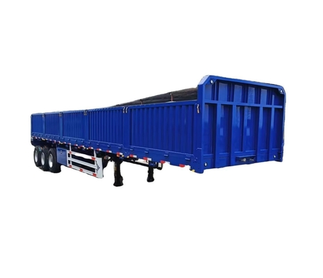 CIMC disesuaikan dalam berbagai ukuran dan warna baja mulai dari 6T dengan 3 poros truk Cina kargo pagar truk semi trailer