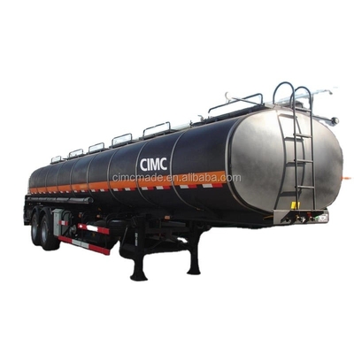 Desain proses terbaru dari CIMC adalah semi trailer medium cair tiga sumbu yang terbuat dari baja kekuatan tinggi.