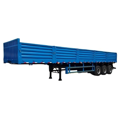 CIMC dapat disesuaikan untuk mencocokkan warna yang Anda perfered 3 poros truk kargo Cina pagar truk semi trailer