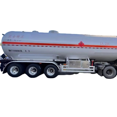 CIMC 3 / 4 Axles Listrik nitrogen gas alam Lpg Tanker Truk dan Semi Trailer Propana Transportasi Jalan Tanker