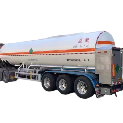 CIMC 3 sumbu baja karbon 20 sampai 30 cbms Cryogenic cair oksigen hidrogen gas alam kapal transportasi tekanan truk tangki trailer