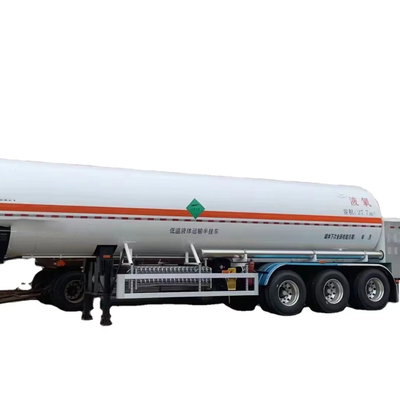 CIMC besi atau paduan aluminium Cryogenic gas alam cair nitrogen oksigen 26,5 27,7 cbms atau menyesuaikan ukuran semi trailer tanker