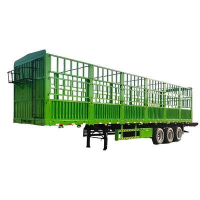 Tangan kedua Desain Baru Pagar Semi Trailer 80 Ton Kapasitas Beban
