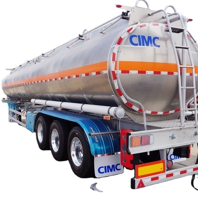CIMC 33000 40000 45000 50000 60000 Liter 3 Axles Aluminium Alloy Fuel Bensin Bensin Tanker Minyak Tanker Semi Trailer untuk dijual