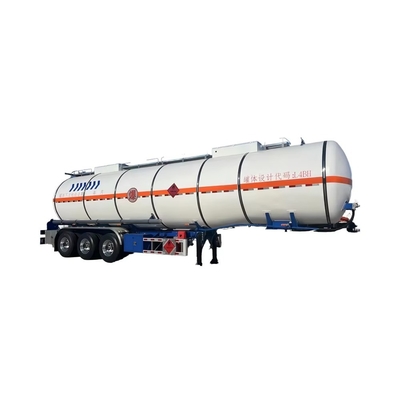 CIMC Proses Terbaru Baja Kekuatan Tinggi Tanker Minyak Tiga Poros Semi-Trailer Kondisi Baru Tekanan Tangki Vessei