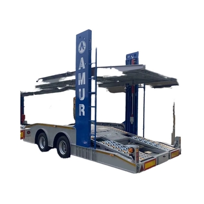 2/3 Axle Stainless Steel 6-10 Land Road Car Trailer Semi Utility Flatbed Carrier Trailer