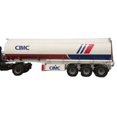 CIMC proses terbaru baja kekuatan tinggi tangki minyak tiga sumbu semi trailer