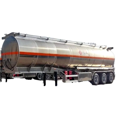 Baja Karbon Berkualitas Tinggi Truk Trailer 60T Tanker Minyak Bakar Semi Trailer