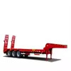 Heavy-Duty Lowbed Semi Trailer Untuk Mengangkut Peralatan Oversized Mesin Dan Kendaraan Konstruksi Aman