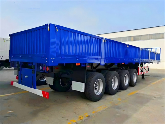 CIMC 3 Poros 13m Digunakan dalam Pengangkutan Berbagai Barang Bulk atau Kontainer Heavy Duty Sidewall Fence Semi Trailer