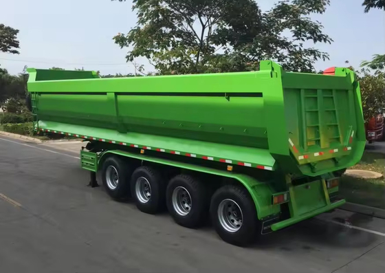 CIMC 4 Poros 22/24/26/28/30 Ft Kekuatan Tinggi Dan Baja awet HYVA Silinder Penawaran Cepat Pengungsian Akhir Truk Semi Trailer