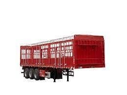 High Performance Fence Semi Trailer Untuk Pengangkutan Aman Hewan Ternak Dan Beban Berat