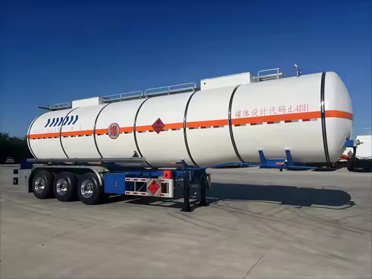 CIMC Gas LNG Baja Berkualitas dengan Truk Kriogenik Kompartemen Tunggal atau 2/4