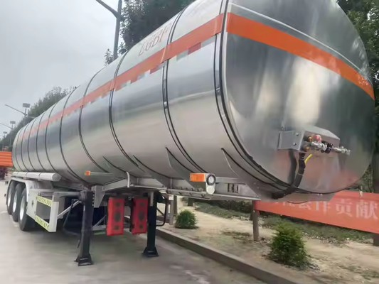 CIMC Multifunction Aluminium Alloy 3 Axle 25000-70000l Tangki bensin Tank minyak bahan bakar