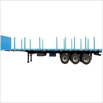 Heavy-Duty Fatbed Semi-Trailer untuk dijual di Afrika: Dirancang untuk transportasi beban besar yang stabil dan efisien