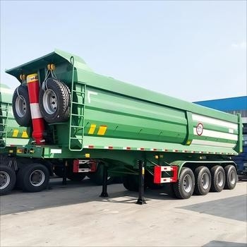 Afrika Heavy-Duty Dump Truck Semi Trailer: Dirancang untuk Pengangkutan dan Pengungkapan Bahan dan Sampah yang Efisien