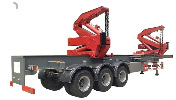 Side Loader Semi Trailer Dioptimalkan Untuk Pengisian Kontainer yang Efisien Pengungsian Stabilitas dan Keamanan Ditingkatkan