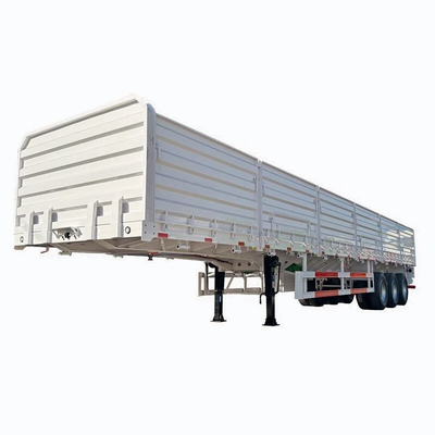 Kontainer dinding sisi tugas berat yang ditingkatkan Semi trailer Versatile Transportasi kontainer yang tahan lama dan efisien