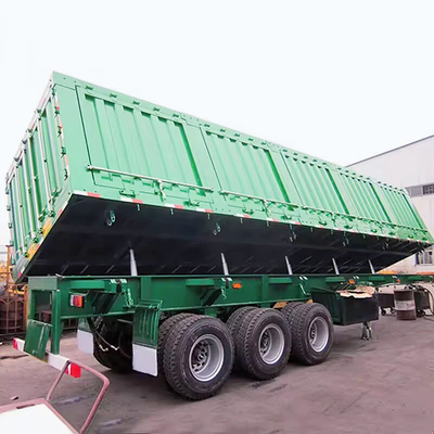 3-Axis Tipping Coal Mine Transportation Semi Trailer Dirancang Untuk Pengangkutan Efisien Pengungkapan Batubara Pasir