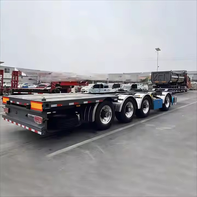 CIMC Baja Kekuatan Tinggi 2/3 Axles 20/30/40/45/48/53ft Container Twist Lock Skeleton Semi Trailer