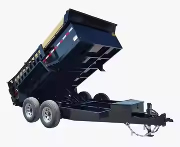 Hall 14000 lb Electric Brakes pada kedua poros 2 5/16 Ball Hook Up 235R16 Ban Besi Tipper dump trailer